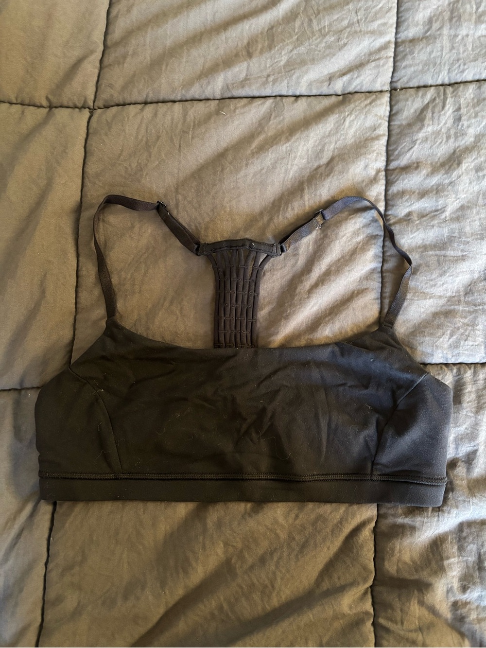 lululemon athletica Black Racerback Sports Bra